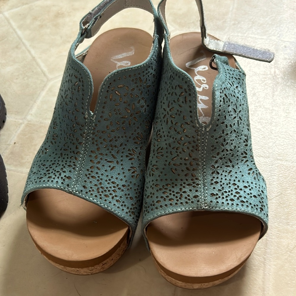 Blue wedge brand is very G size 6 1/2. I would say they run kind of wide.